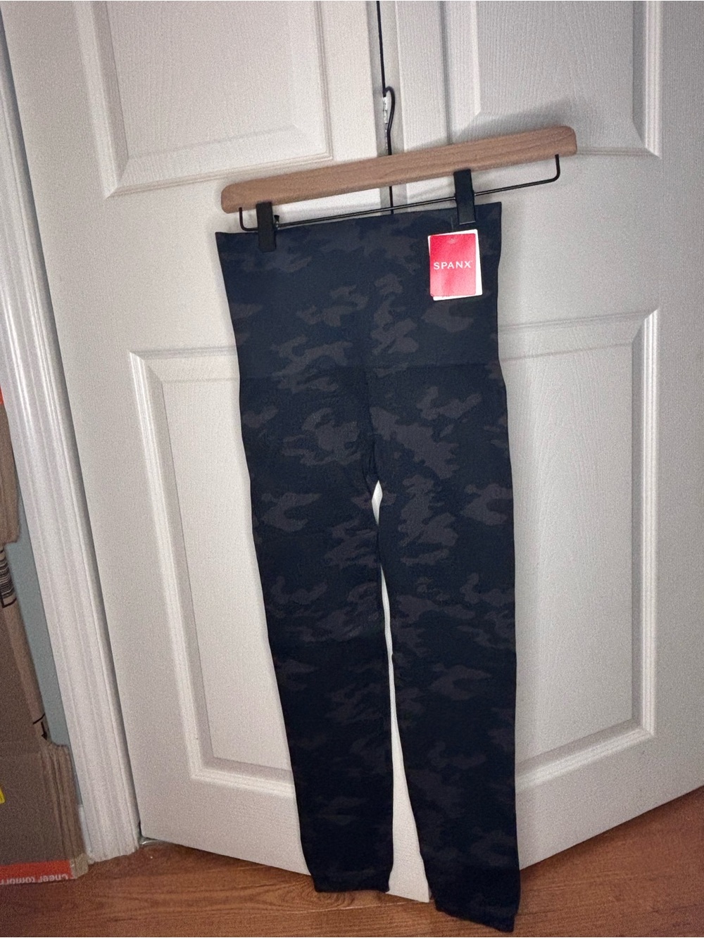SPANX Black Camo High-Rise Leggings
